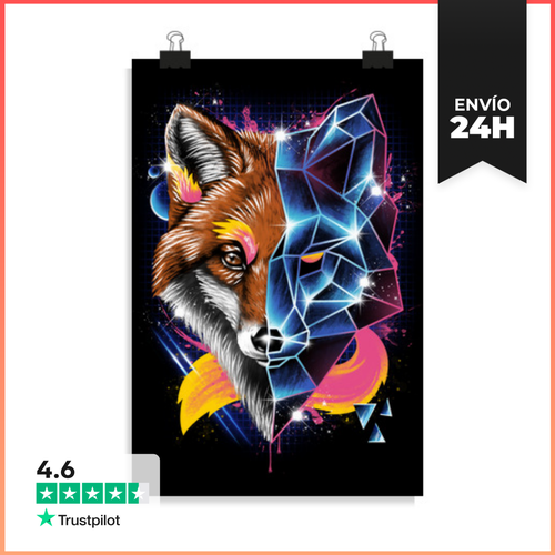 Póster Vertical Rad Fox LaTostadora - latostadora.com - Modalova