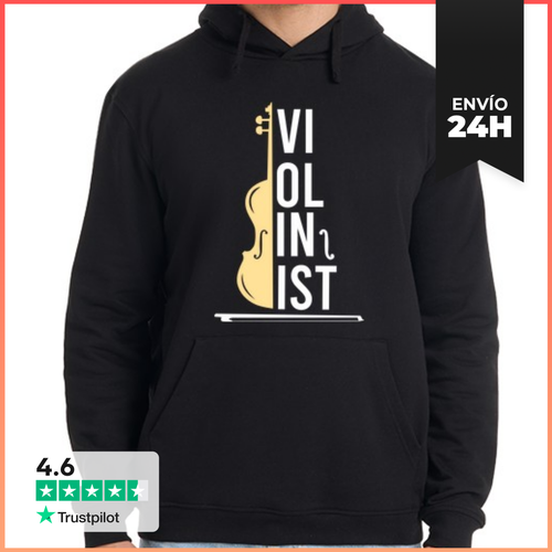 Sudadera Unisex Con Capucha Violonista LaTostadora - latostadora.com - Modalova