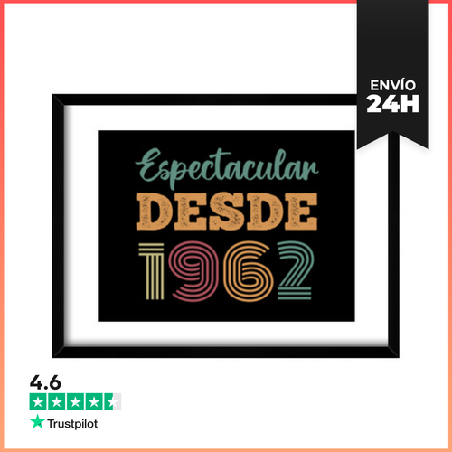 Cuadro Con Marco Horizontal ESPECTACULAR DESDE 1962 LaTostadora - latostadora.com - Modalova