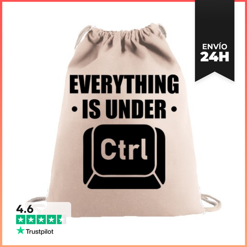 Mochila Saco Con Cuerdas EVERYTHING IS UNDER CTRL CONTROL - latostadora.com - Modalova