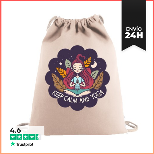 Mochila Saco Con Cuerdas Mantén La Calma Y Practica Yoga - latostadora.com - Modalova