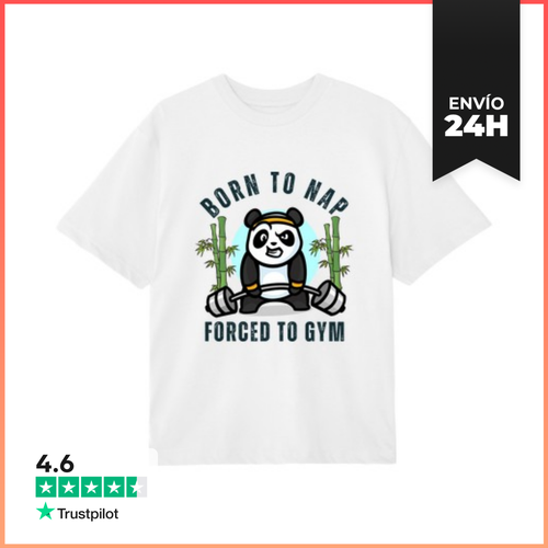 Camiseta Oversize Nacido Para Dormir Obligado A Ir Al Gimnasio - latostadora.com - Modalova