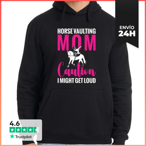 Sudadera Unisex Con Capucha Mamá De Volteo Ecuestre Artística - latostadora.com - Modalova