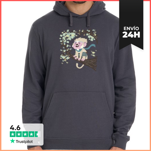 Sudadera Unisex Con Capucha Mono Blanco LaTostadora - latostadora.com - Modalova