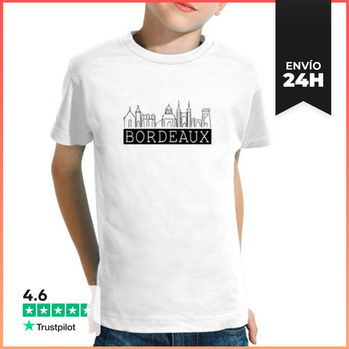 Camiseta Clásica Para Niños Ciudad De Burdeos LaTostadora - latostadora.com - Modalova