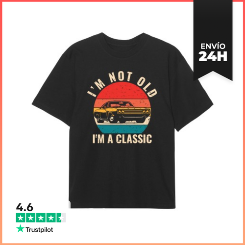 Camiseta Oversize IM NOT OLD IM A CLASSIC RETRO CAR LaTostadora - latostadora.com - Modalova
