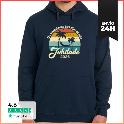 Sudadera Unisex Con Capucha Jubilado 2026 Vacaciones LaTostadora - latostadora.com - Modalova