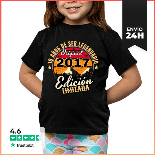 Camiseta Clásica Para Niños 10 Años De Ser Legendario 2017 - latostadora.com - Modalova