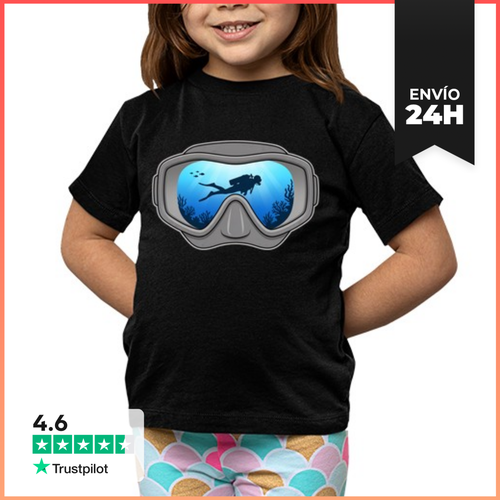 Camiseta Clásica Para Niños Máscara De Buceo Arrecife De Coral Y - latostadora.com - Modalova