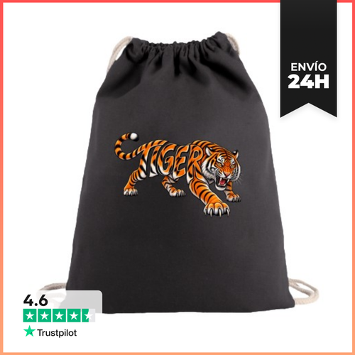 Mochila Saco Con Cuerdas Tigre LaTostadora - latostadora.com - Modalova