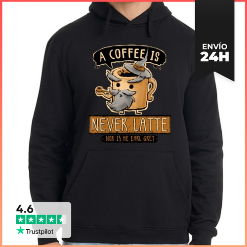 Sudadera Unisex Con Capucha A Coffee Is Never Latte LaTostadora - latostadora.com - Modalova