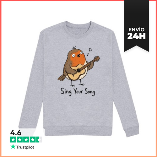 Sudadera Unisex Robin Playing Guitar And Singing Funny Gift For - latostadora.com - Modalova