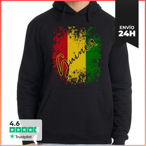 Sudadera Unisex Con Capucha Guinea Bandera, Amo Guinea - latostadora.com - Modalova
