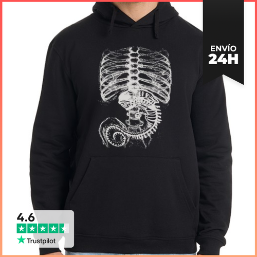 Sudadera Unisex Con Capucha Alien Radiografía LaTostadora - latostadora.com - Modalova