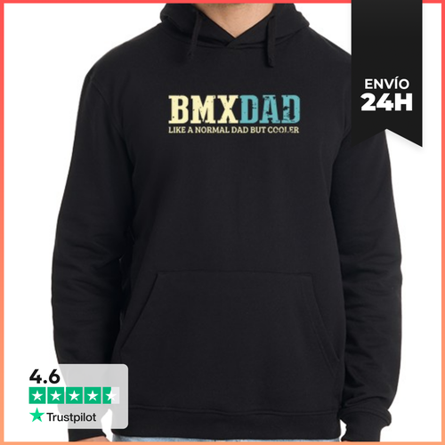 Sudadera Unisex Con Capucha Papá De Bmx Como Un Papá Normal Pero - latostadora.com - Modalova