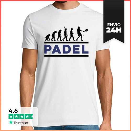 Camiseta Hombre Clásica Pala De Pádel Evolution Deporte - latostadora.com - Modalova