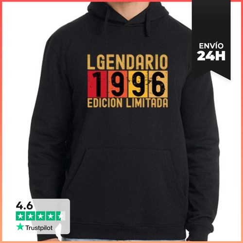 Sudadera Unisex Con Capucha Legendario 1996 Edicion Limitada - latostadora.com - Modalova