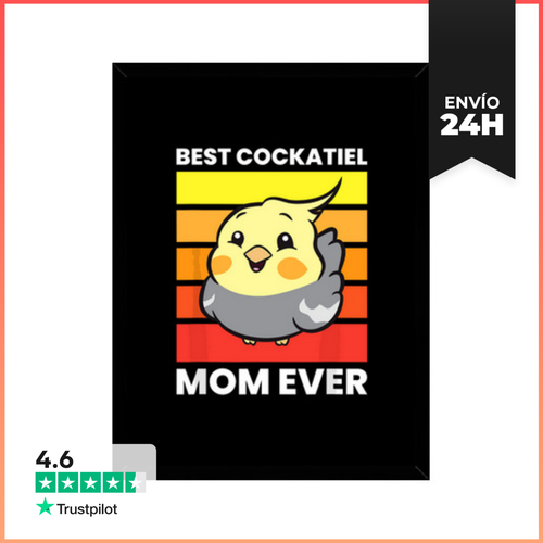 Cuadro Con Marco Vertical Mejor Mamá De Cacatúa De Todos Los - latostadora.com - Modalova
