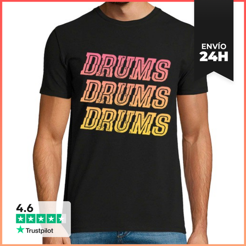 Camiseta Hombre Clásica Drums Drums Drums LaTostadora - latostadora.com - Modalova