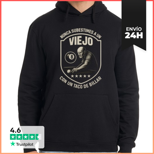 Sudadera Unisex Con Capucha No Subestimes Viejo Taco Billar Bola - latostadora.com - Modalova