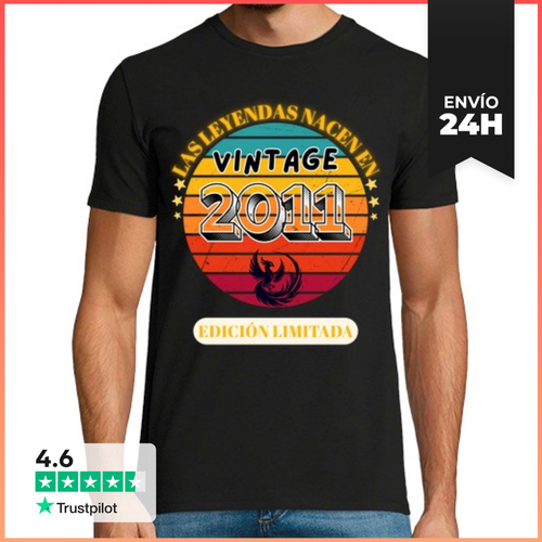 Camiseta Hombre Clásica Diseño 2011, Cumpleaños 2011, Las - latostadora.com - Modalova