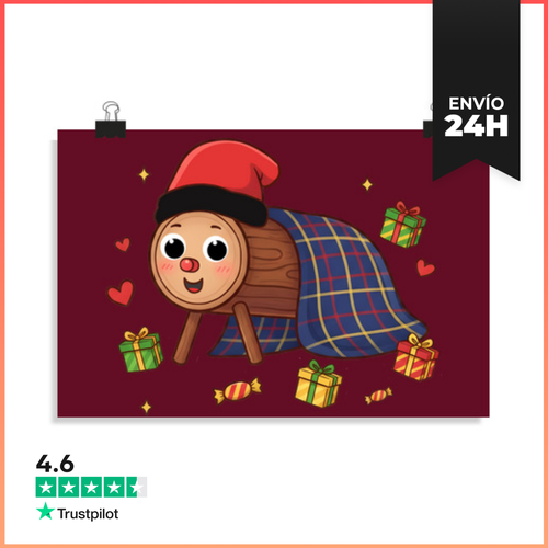 Póster Horizontal Caga Tió De Nadal LaTostadora - latostadora.com - Modalova