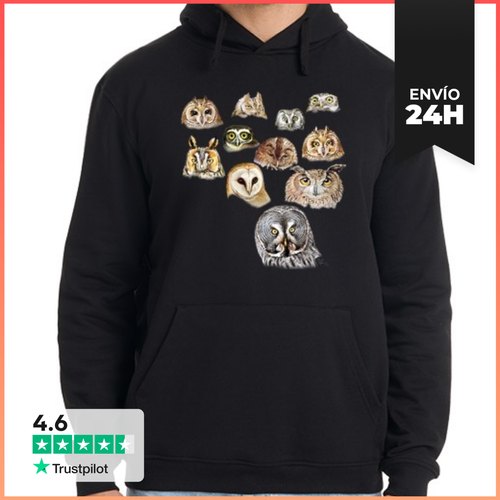Sudadera Unisex Con Capucha Caras Nocturnas LaTostadora - latostadora.com - Modalova