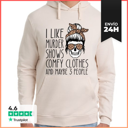 Sudadera Unisex Con Capucha Me Gustan Los Programas De Asesinatos - latostadora.com - Modalova