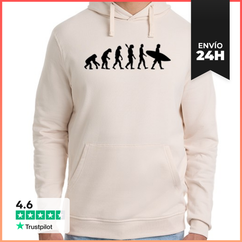 Sudadera Unisex Con Capucha Tabla De Surf Evolution Surfing - latostadora.com - Modalova