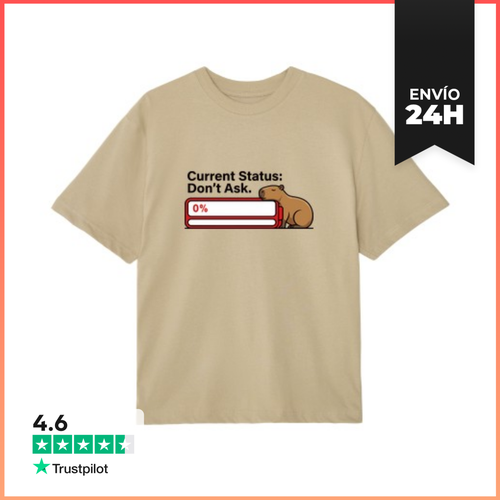 Camiseta Oversize Capibara Batería Vacía LaTostadora - latostadora.com - Modalova