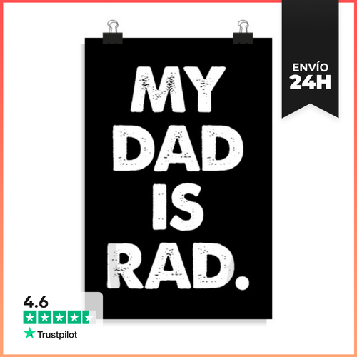 Póster Vertical Mi Papá Es Genial LaTostadora - latostadora.com - Modalova