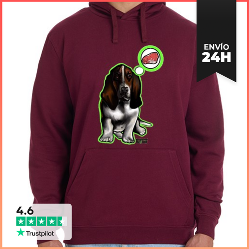 Sudadera Unisex Con Capucha Diseño Nº 1302955basset Hound - latostadora.com - Modalova