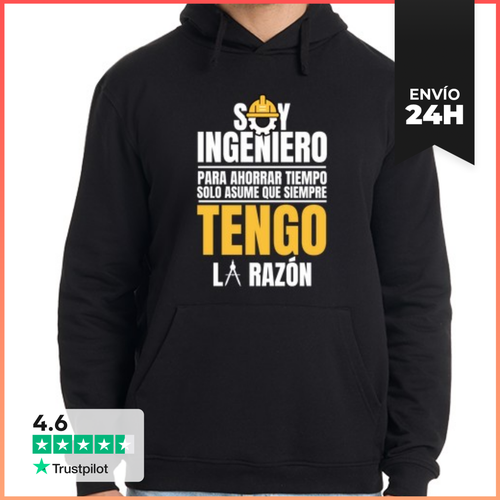 Sudadera Unisex Con Capucha Soy Ingeniero Asume Que Siempre Tengo - latostadora.com - Modalova