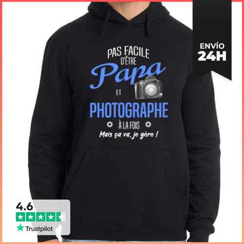 Sudadera Unisex Con Capucha Papá Fotógrafo LaTostadora - latostadora.com - Modalova