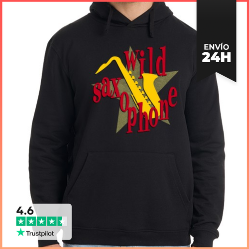 Sudadera Unisex Con Capucha WILD SAXOPHONE LaTostadora - latostadora.com - Modalova