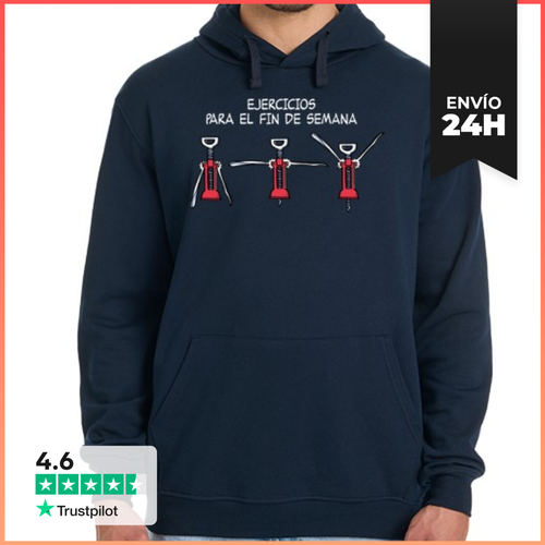 Sudadera Unisex Con Capucha Ejercicios Para El Fin De Semana - latostadora.com - Modalova