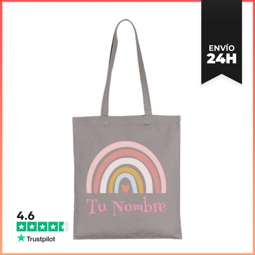 Bolsa De Tela Arco Iris - Nombre Personalizable LaTostadora - latostadora.com - Modalova