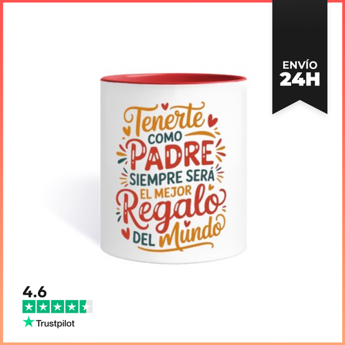 Taza De Colores Tenerte Como Padre Siempre Será El Mejor Regalo - latostadora.com - Modalova