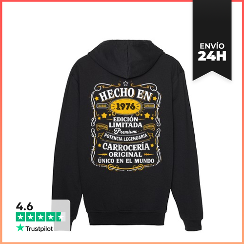 Sudadera Unisex Con Capucha Hecho En 1976 Edición Limitada Regalo - latostadora.com - Modalova