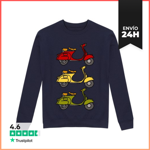 Sudadera Unisex 3 Vespas LaTostadora - latostadora.com - Modalova