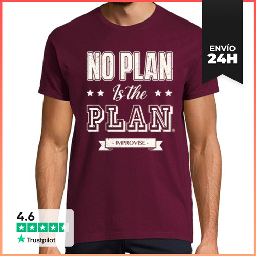 Camiseta Hombre Clásica No Plan Is The Plan LaTostadora - latostadora.com - Modalova