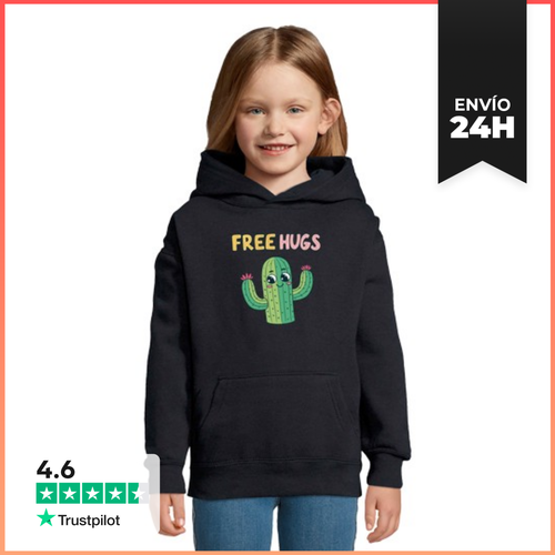 Sudadera Para Niños Con Capucha Cactus Abrazos Gratis LaTostadora - latostadora.com - Modalova
