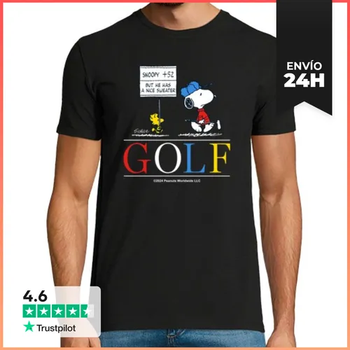 Camiseta Hombre Clásica Snoopy Golf Nice Pullover LaTostadora - latostadora.com - Modalova