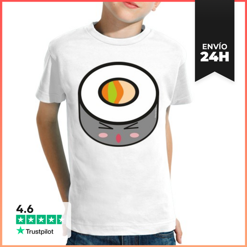 Camiseta Clásica Para Niños Sushi Kawaii LaTostadora - latostadora.com - Modalova