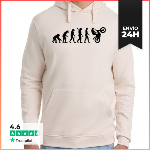 Sudadera Unisex Con Capucha Evolución Carreras De Motocross - latostadora.com - Modalova