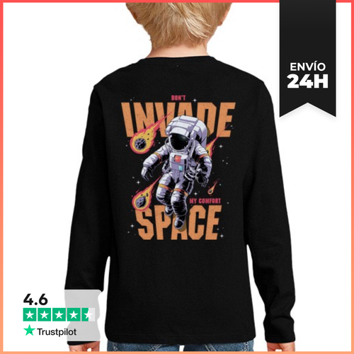 Camiseta Manga Larga Para Niños NO INVALES MI ESPACIO DE CONFORT - latostadora.com - Modalova
