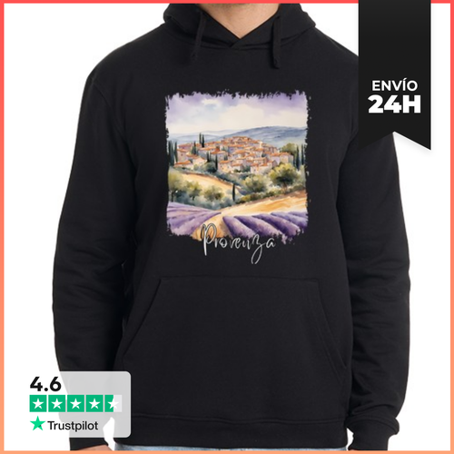 Sudadera Unisex Con Capucha Acuarela De Provenza, Provenza - latostadora.com - Modalova