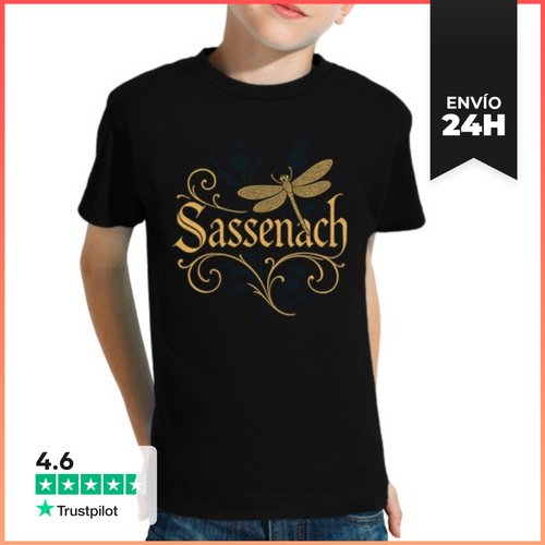 Camiseta Clásica Para Niños Sassenach Outlander Libelula Escocia - latostadora.com - Modalova