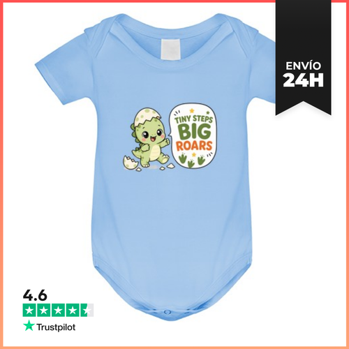 Body Bebé Bebé Dinosaurio Kawaii Dando Sus Primeros Pasos - latostadora.com - Modalova