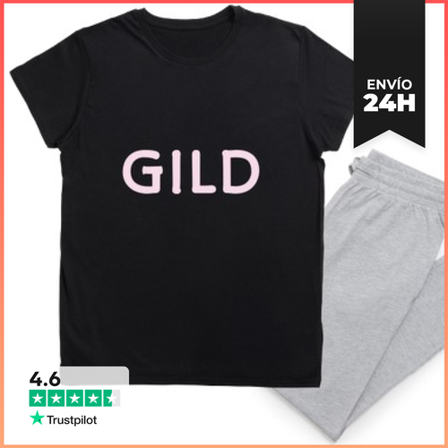 Pijama Texto Dorado LaTostadora - latostadora.com - Modalova